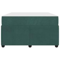 Bedframe met matras Donkergroen 120 x 190 cm Stof - thumbnail