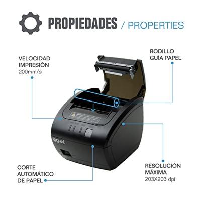 Thermische Printer iggual TP7001 Zwart Thermische Printer iggual TP7001 Zwart