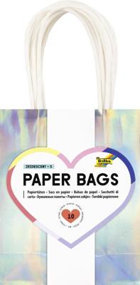 Cadeautas folia iriserend kraft 12x15x5.5cm 10st | 5 stuks