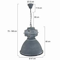 Steinhauer Landelijke hanglampFender 47cm vintage grijs - 7779GR - thumbnail