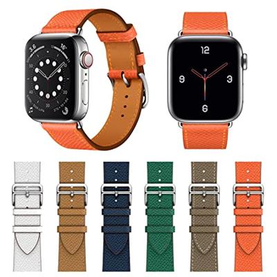 Lederen bandje - Groen - Geschikt voor Apple Watch 38mm / 40mm / 41mm / 42mm Lederen bandje - Groen - Geschikt voor Apple Watch 38mm / 40mm / 41mm / 42mm