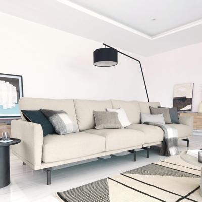 Kave Home 4-zits Bank 'Galene' 414cm, kleur Beige Kave Home 4-zits Bank 'Galene' 414cm, kleur Beige