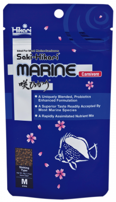Saki Hikari Marine Carnivore 40g - Premium Eiwitrijk Voer voor Zeewatervissen met Probiotica