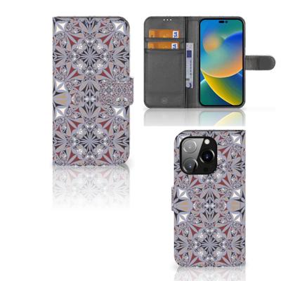 iPhone 14 Pro | Bookcase | Flower Tiles