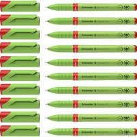 Fineliner schneider topliner 911 0.4mm rood | 10 stuks - thumbnail