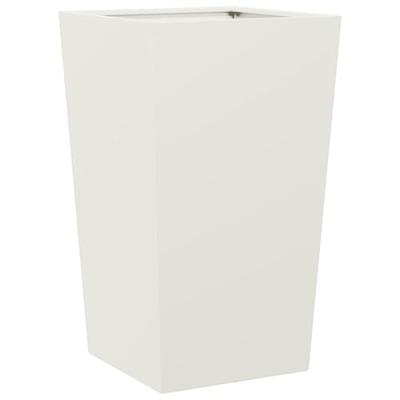 VidaXL Plantenbakken 2 st 45x45x75 cm staal wit VidaXL Plantenbakken 2 st 45x45x75 cm staal wit