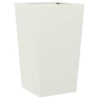 VidaXL Plantenbakken 2 st 45x45x75 cm staal wit - thumbnail