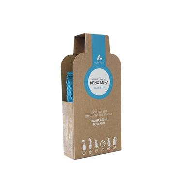 Ben & Anna Showergel flakes blue basil 2 Stuks