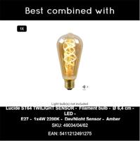 Lucide CLAIRE - Wandlamp Binnen/Buiten - 1xE27 - IP54 - Wit - thumbnail