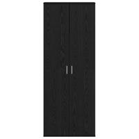 Hoge kast Zwart Eiken 70 x 33.5 x 180 cm Bewerkt hout - thumbnail