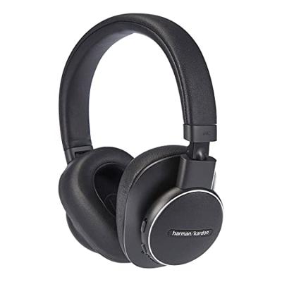 Harman Kardon Fly ANC hoofdtelefoon met ruisonderdrukking, draadloos, met geïntegreerde Google Assistant en Amazon Alexa, Bluetooth-streaming, tot 20 uur speeltijd