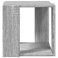 Salontafel 32x32x30 cm bewerkt hout grijs sonoma eikenkleurig - thumbnail