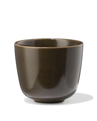 HEMA Cappuccinomok 325ml PUUR reactief glazuur donkerbruin (donkerbruin)