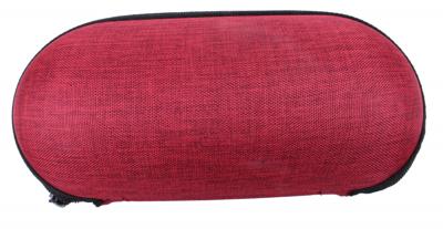 Ofar brillenkoker canvas 18 x 8 cm polyester rood