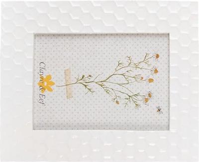 Clayre & Eef Fotolijst 13x18 cm Wit Kunststof Glas Fotokader