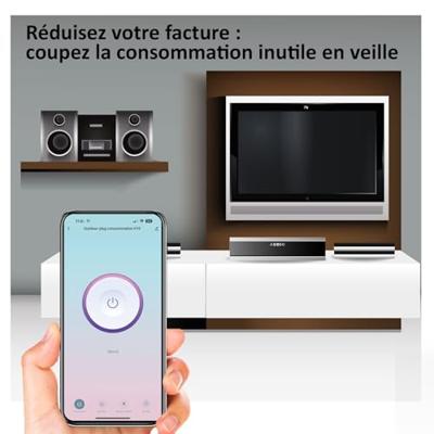 Slimme inbouwcontactdoos voor binnen - KYF - Wi-Fi - Met energiemeter + USB- en USB-C-poorten