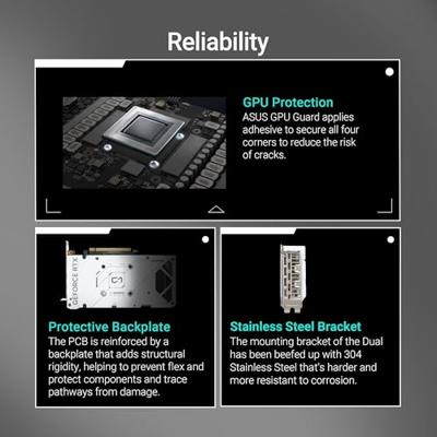 VGA ASUS GeForce RTX 5060 TI DUAL-RTX5060TI-O16G-WHITE VGA ASUS GeForce RTX 5060 TI DUAL-RTX5060TI-O16G-WHITE