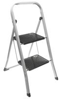 Excellent Houseware inklapbare keukentrap 2 treden zwart/metaal - thumbnail