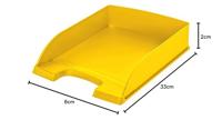 Leitz brievenbakje Plus 5227 Standaard geel - thumbnail