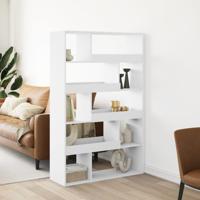 Kamerscherm 100x33x156,5 cm bewerkt hout wit - thumbnail