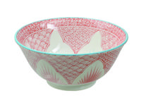 Decoratieve Keramische Kom - Rode Kom - 500ml 15.5x7cm - thumbnail