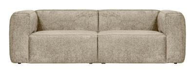 WOOOD 3,5-zits Bank 'Bean' Structure Velvet, kleur Buttermilk