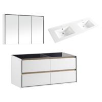 Badkamermeubelset Differnz Providence Met Keramiek Wastafel 120 cm Wit Differnz - thumbnail