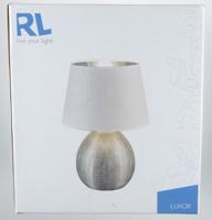 Trio TafellampLuxor 35cm zilver met wit - R50631089 - thumbnail