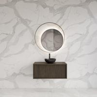 Onderkast Gliss Design Heronimus 80x45x35 cm Met Topplaat Charcoal - thumbnail