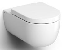 Clou Hammock hangtoilet met quickrelease en softclose toiletbril mat wit - thumbnail