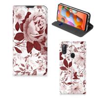 Bookcase Samsung Galaxy M11 | A11 Watercolor Flowers - thumbnail