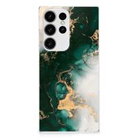 TPU Siliconen Hoesje voor Samsung Galaxy S23 Ultra Marmer Groen - thumbnail