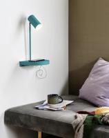 Witte wandlamp met USB schakelaar en plankje verstelbaar Nordlux Cody - thumbnail