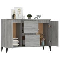 Dressoir 104x35x70 cm bewerkt hout grijs sonoma eikenkleurig - thumbnail