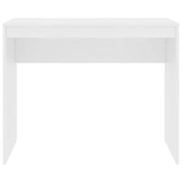 Bureau 90x40x72 cm bewerkt hout wit - thumbnail