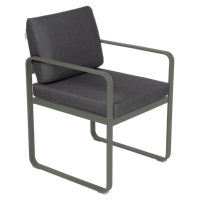 Fermob Bellevie dining armchair tuinstoel Rosemary - Graphite - thumbnail