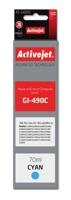 Activejet AC-G490C inkt (vervanging voor Canon GI-490C; Supreme; 70 ml; blauw) - thumbnail