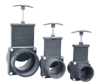 Valterra PVC Schuifkraan 90mm - Duurzame Controle voor Vijvers, Zwembaden & Spas