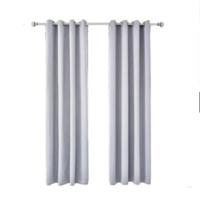 4-delige hoge-precisie gordijn schaduwdoek isolatie solide gordijn grootte: 52 × 95 inch (132 × 240CM) (witgoud) - thumbnail