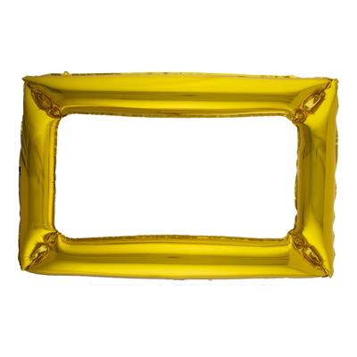 Folieballon Fotolijst Goudkleurig Groot (75x100cm)