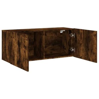Tv-meubel wandgemonteerd 100x30x41 cm gerookt eikenkleurig