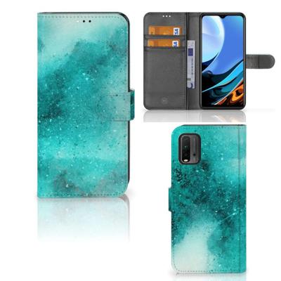 Hoesje Xiaomi Redmi 9T | Poco M3 Painting Blue Hoesje Xiaomi Redmi 9T | Poco M3 Painting Blue