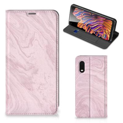 Samsung Xcover Pro | Standcase | Marble Pink - Origineel Cadeau Vriendin