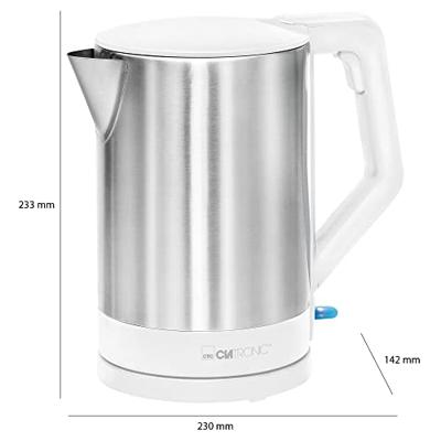 Clatronic WKS 3692 weiss Waterkoker Aantal/Volume: 1.5 l RVS, Wit
