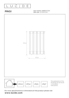 Lucide PINGI - Oplaadbare Vloerlamp Binnen/Buiten - Accu/Batterij - Ø 33,5 cm - LED 3 StepDim - 1x3W 3000K - IP44 - Zwart Lucide PINGI - Oplaadbare Vloerlamp Binnen/Buiten - Accu/Batterij - Ø 33,5 cm - LED 3 StepDim - 1x3W 3000K - IP44 - Zwart