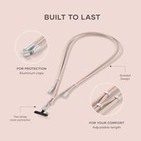 Satechi OntheGo Crossbody Lanyard kabel - Desert Rose - thumbnail