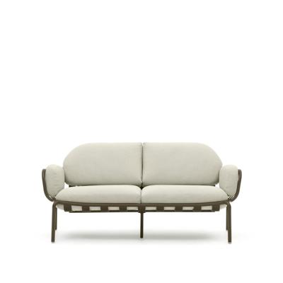 Kave Home 2-zits Tuinbank 'Joncols' kleur Beige/Groen