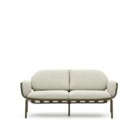 Kave Home 2-zits Tuinbank 'Joncols' kleur Beige/Groen - thumbnail