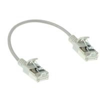 ACT DC7000 LSZH U/FTP CAT6A Datacenter Slimline Patchkabel Snagless | RJ45 Connectoren | Grijs | 50 cm - thumbnail
