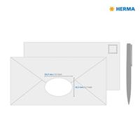 Etiket HERMA 4358 63.5x42.3mm verwijderbaar ovaal 450 etiketten | 32 stuks - thumbnail